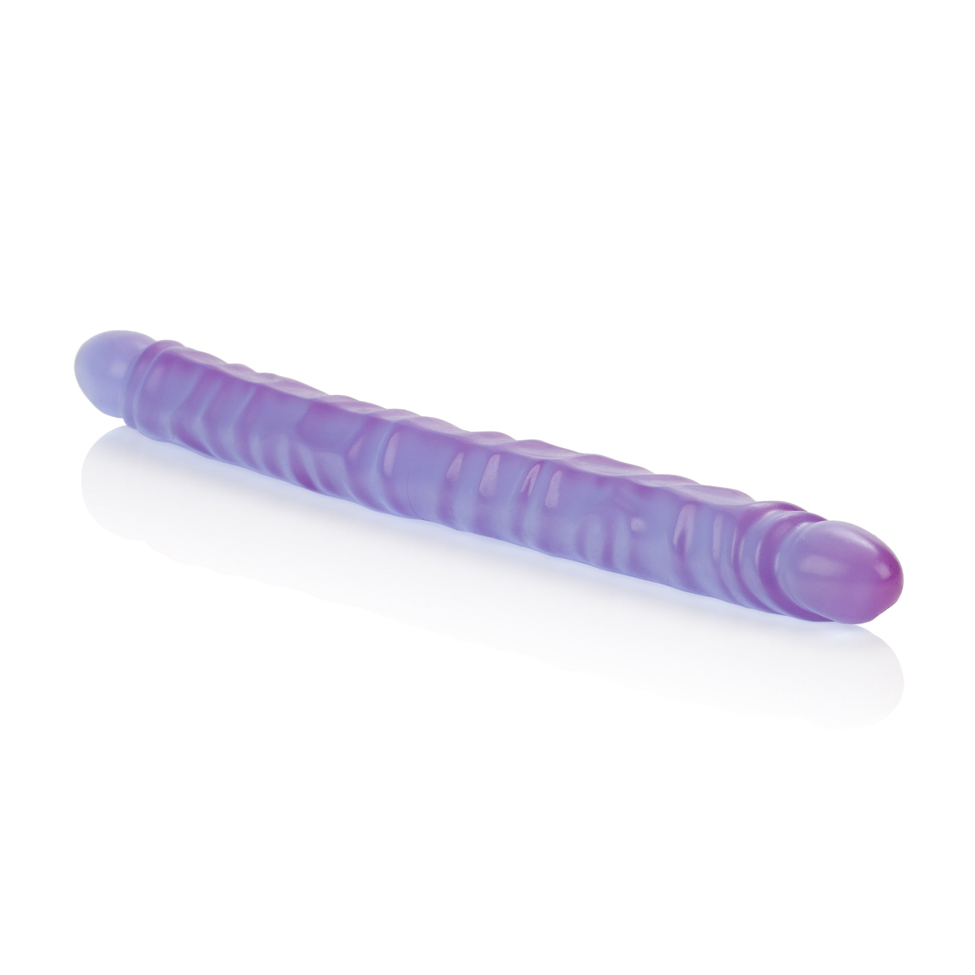 Slim Jim Duo 17 Inches Veined Super Slim Dong - Purple by CalExotics