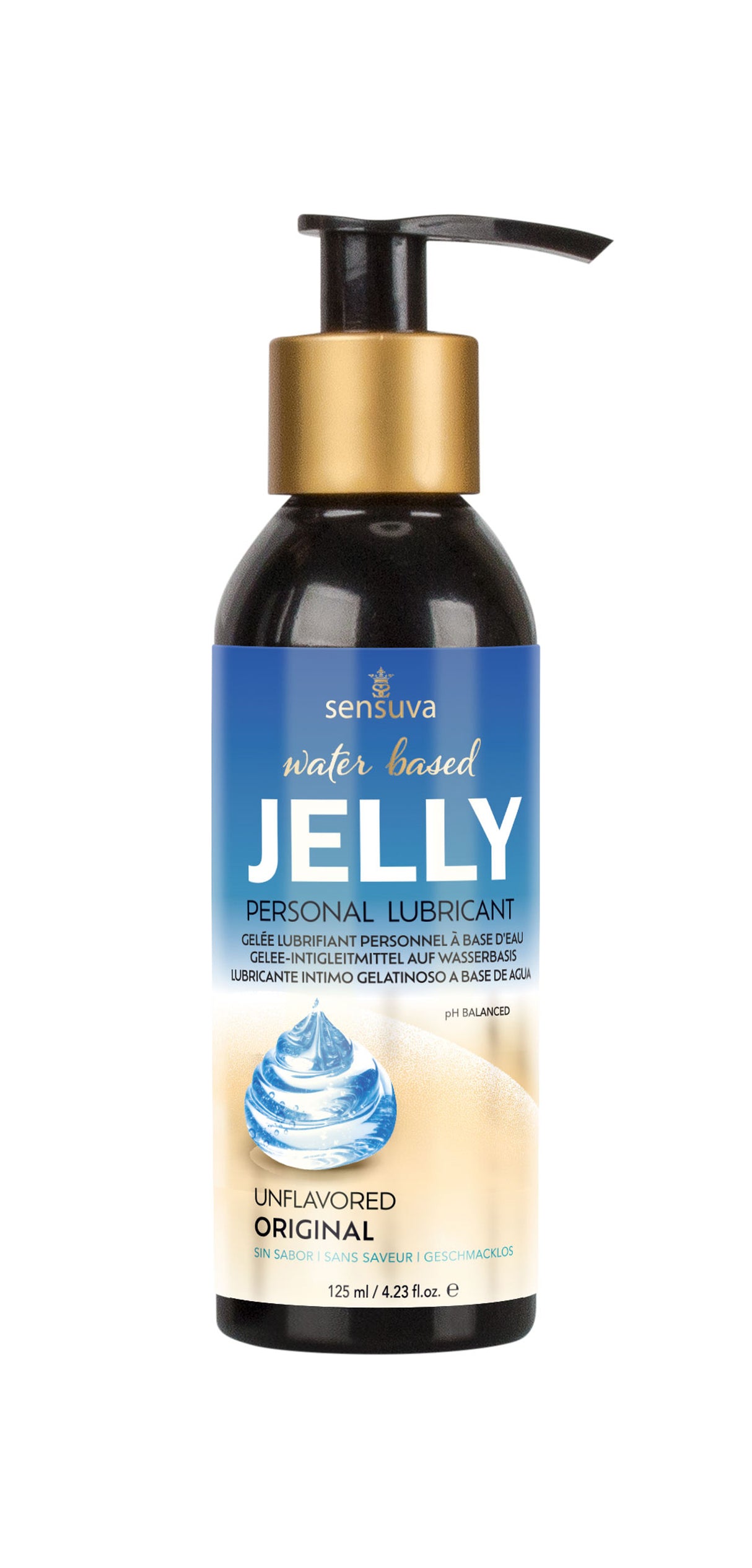 Sensuva Jelly Water-Based Personal Lubricant, 125 ml - SEN-VL800-ML