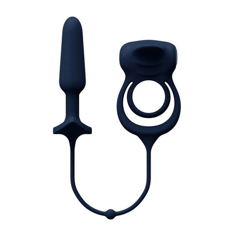 VeDO Humper Rechargeable Dual C-Ring with Anal Plug, Black - VI-P2808