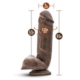 Blush Dr. Skin Mr. Magic 9-Inch Dildo — Chocolate - BL-15476