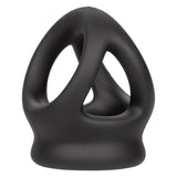 Alpha Liquid Silicone Dual Cage and Ring - Black Ring - Black