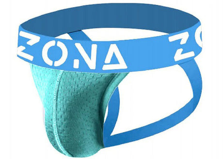 Zona Mens Underwear Aqua Vibrant Jockstrap — Large - HS010A-L