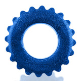 Oxballs Plushy Single Ring Cock Ring — Blue Fire - OX-3207-BLF