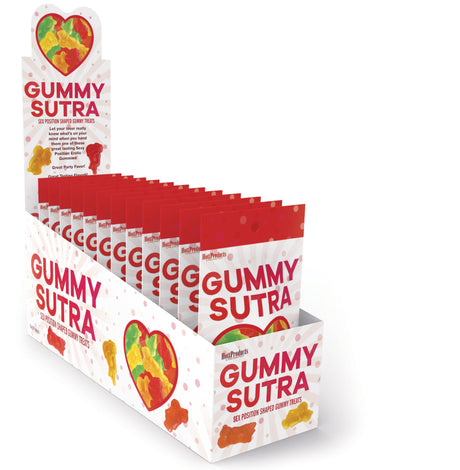 Hott Products Gummy Sutra Position-Shaped Gummies — 12-Pack (96g Bags) - HTP3238-D