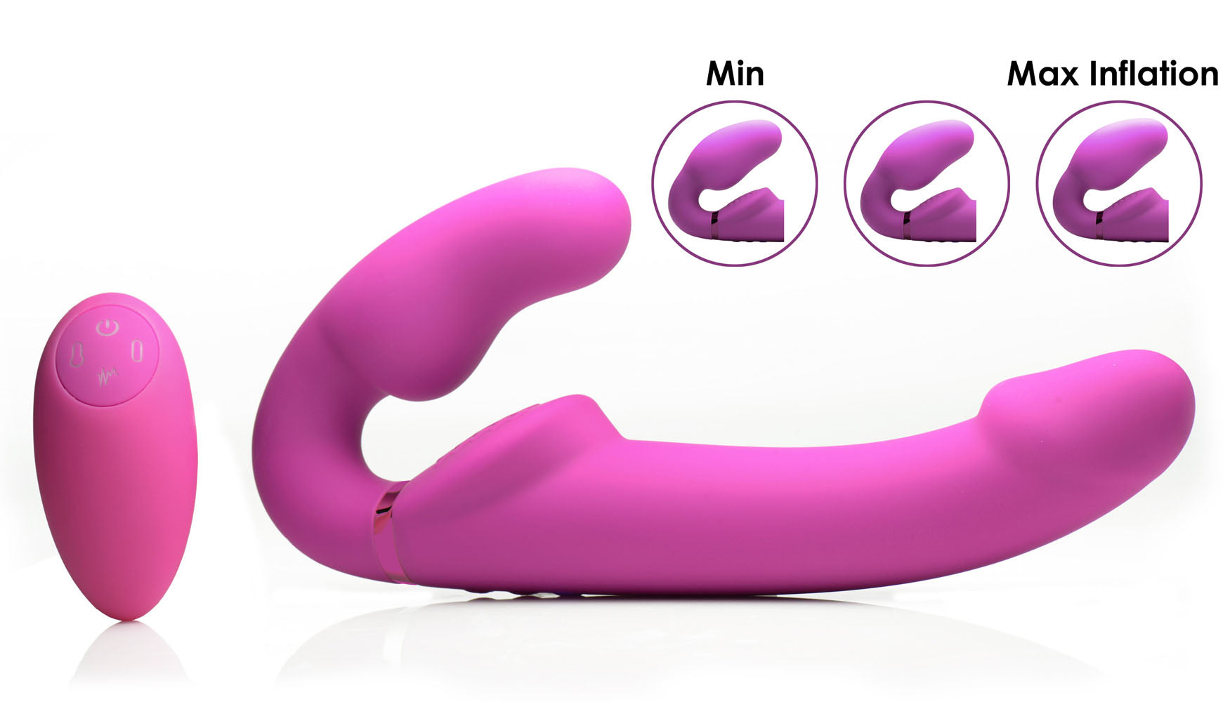 World's 1st Remote Control Inflatable Ergo-Fit Strapless Strap-On by XR Brands