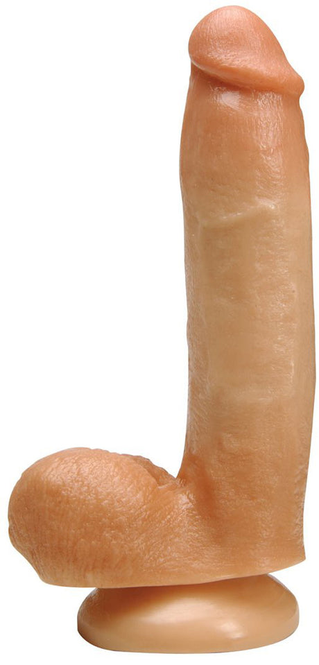 Rascal Johnny Hazzard FleshPhallix Dildo — 8-inch Beige, Suction Cup - RAST-JOHNNY