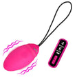 XR Brands Vibrating Silicone Egg with Digital Remote, Pink - BNG-AH746