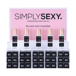 Classic Brands Simply Sexy Pheromone Perfume Oil Acrylic Display — 36-Piece Set - SSY4100-99