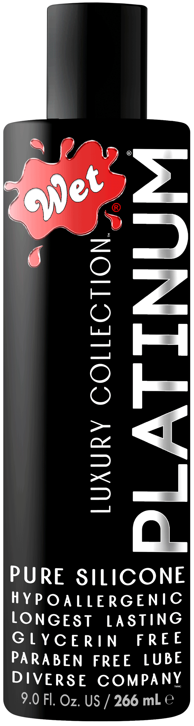Wet Platinum Luxury Silicone Lubricant — 9 fl. oz. - WT20702
