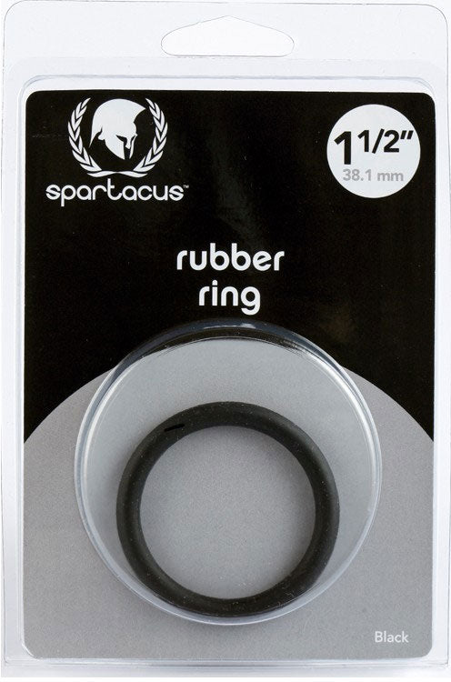 1.5 Inch Rubber C-Ring - Black by Spartacus