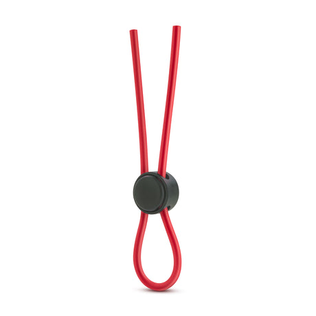 Blush Stay Hard Silicone Loop Cock Ring — Red - BL-31098