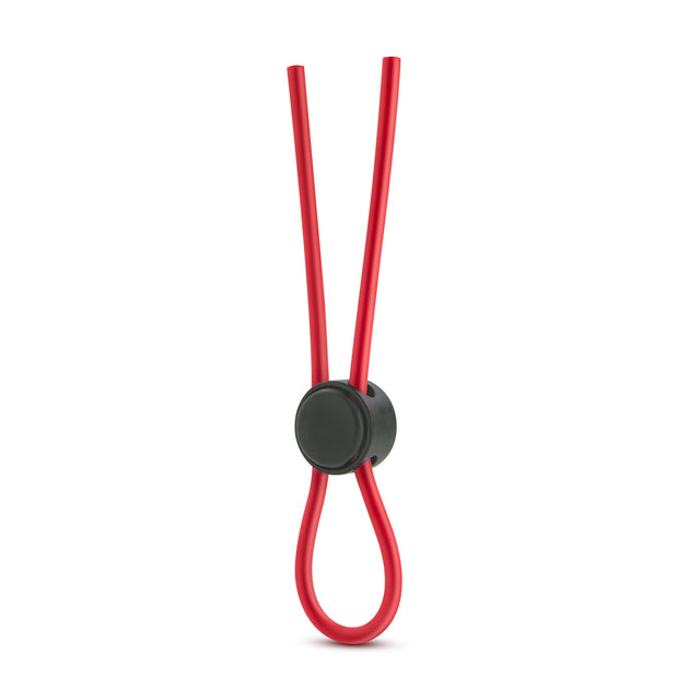 Blush Stay Hard Silicone Loop Cock Ring — Red - BL-31098