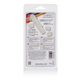 CalExotics Compact Waterproof Travel Massager with 4 Tips - White - SE2104012