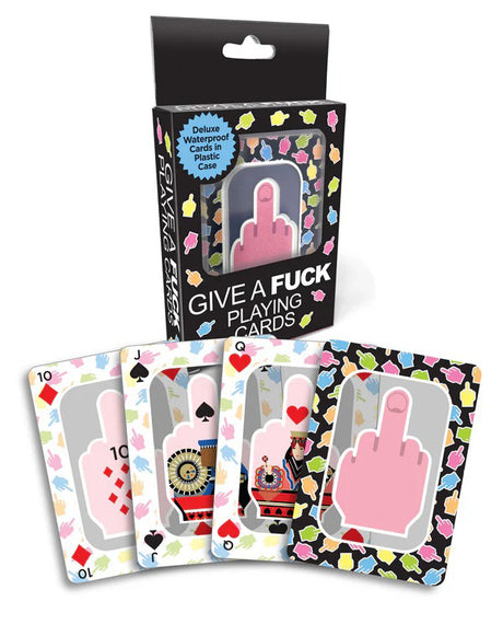 Little Genie Waterproof Playing Cards — Middle-Finger Design - LG-BG129