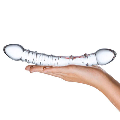 Double Trouble Glass Dildo by Electric Novelties