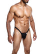 Male Basics Y Buns Thong Black SM by MaleBasics
