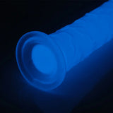 Glow-in-the-Dark Periwinkle Peen Dildo 8.5"
