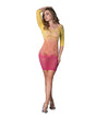 Seamless Ombre Half Sleeve Dress - Sunset Ombre O/S by Exposed