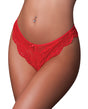 Sugar High Split Crotch Panty - Red L/XL by Exposed
