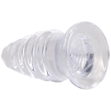 Doc Johnson Crystal Jellies Anal Twist — 5 Inch Clear - DJ0289-07-CD