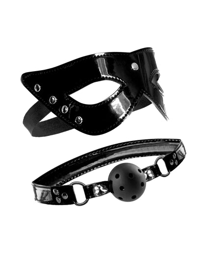 Fetish Fantasy Limited Edition Masquerade Mask and Ball Gag by Pipedream