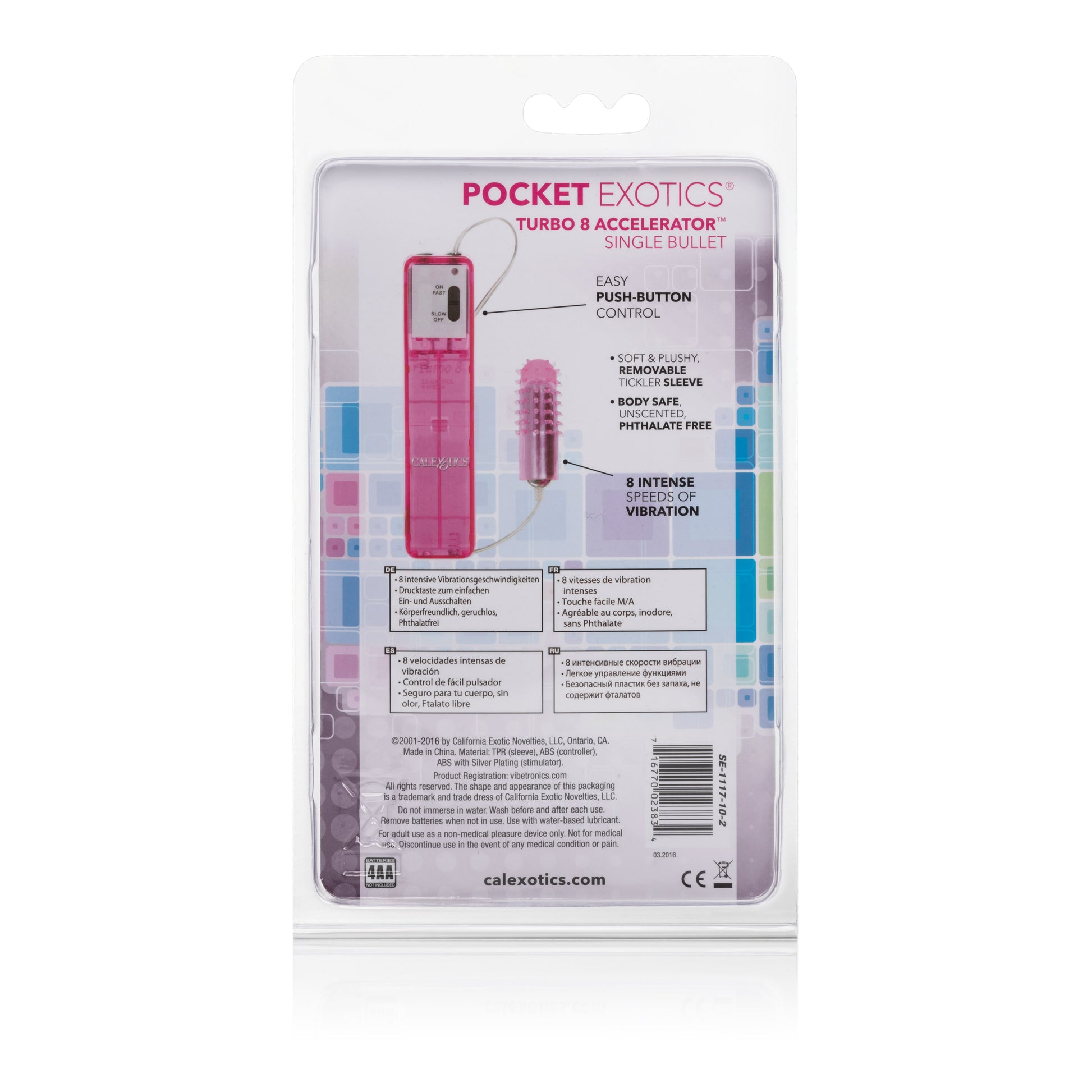 Turbo 8 Accelerator Bullet - Pink by CalExotics