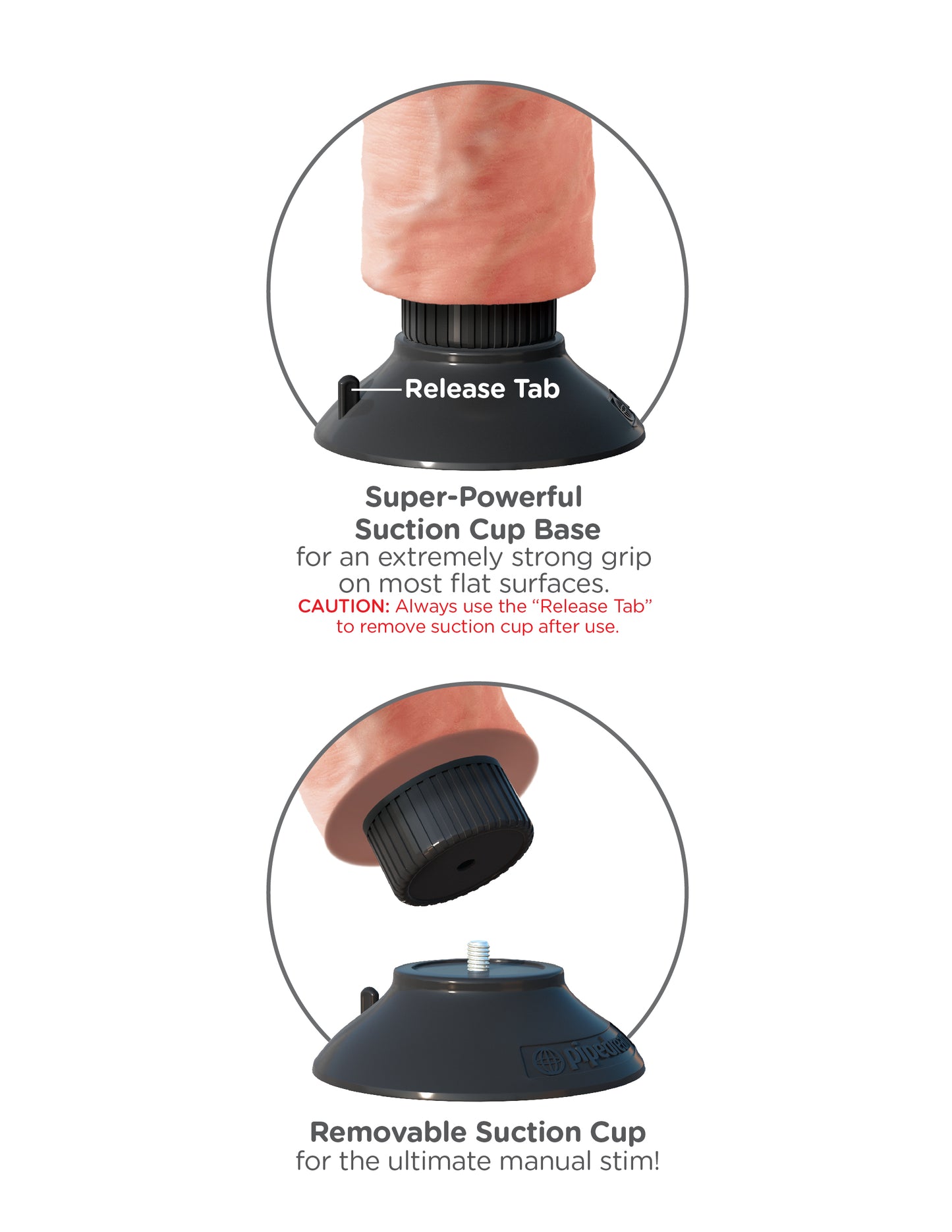 King Cock 10-Inch Vibrating Cock With Balls - Flesh by Pipedream