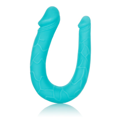 Silicone Double Dong Ac/dc Dong - Teal by CalExotics