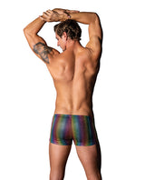 Male Power Pack & Play Pocket Short - Rainbow, Medium