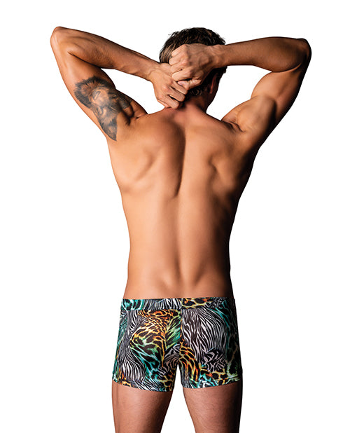 Go Wild Uplift Mini Short - Animal Multi XL by Male Power