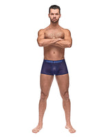 Diamond Mesh Mini Short Blue LG by Male Power