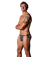 Pack & Play Jock w/Front Condom Pocket - Rainbow L/XL by Male Power