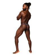 Hocus Pocus Stretch Poly Spandex Uplift Bong Thong Purple S/M by Male Power