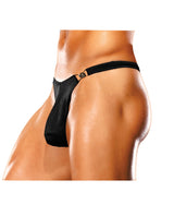Male Power Bong Clip Thong for Men — Black L/XL
