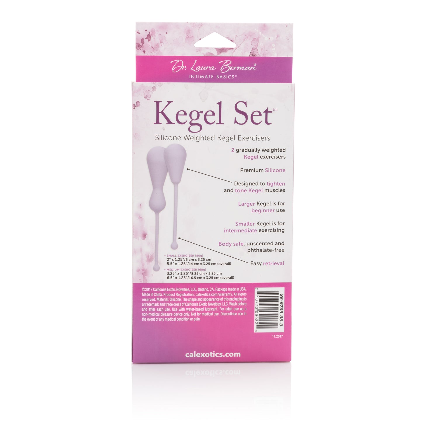Dr. Laura Berman Kegel Set Silicone Weighted Kegel Exercisers by CalExotics