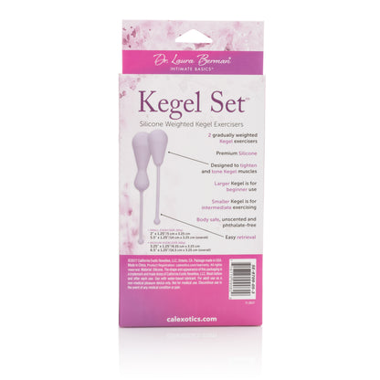 Dr. Laura Berman Kegel Set Silicone Weighted Kegel Exercisers by CalExotics