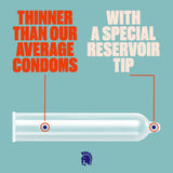Paradise Marketing Trojan Ultra Thin Armor Spermicidal Condoms - 3 Pack - TJ92720