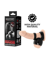 Maxtasy Performance Rings - Black Set of 3 by Maxtasy