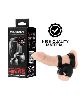 Maxtasy Performance Rings - Black Set of 3 by Maxtasy