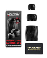 Maxtasy Performance Rings - Black Set of 3 by Maxtasy