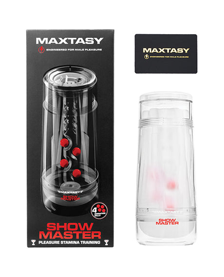 Maxtasy Show Master Non-Realistic Stroker - Clear by Maxtasy