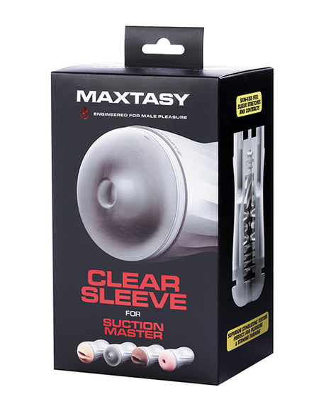 Maxtasy Suction Master Series Sleeve - Standard Clear by Maxtasy