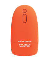 Maxtasy Stamina Master Heat up & Vibrating Stroker - Orange by Maxtasy