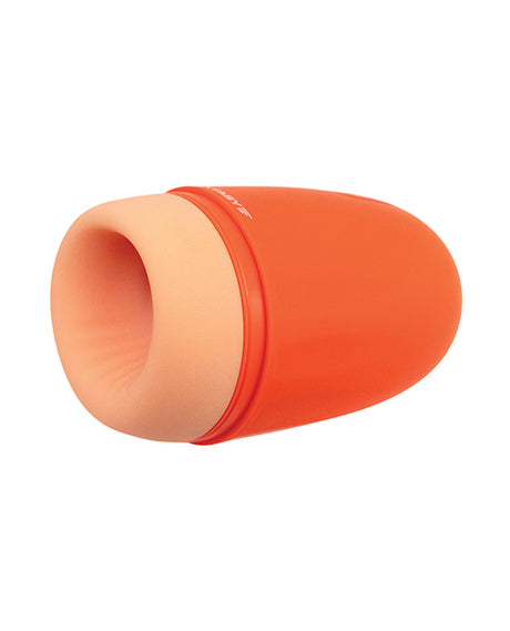 Maxtasy Stamina Master Heat up & Vibrating Stroker - Orange by Maxtasy