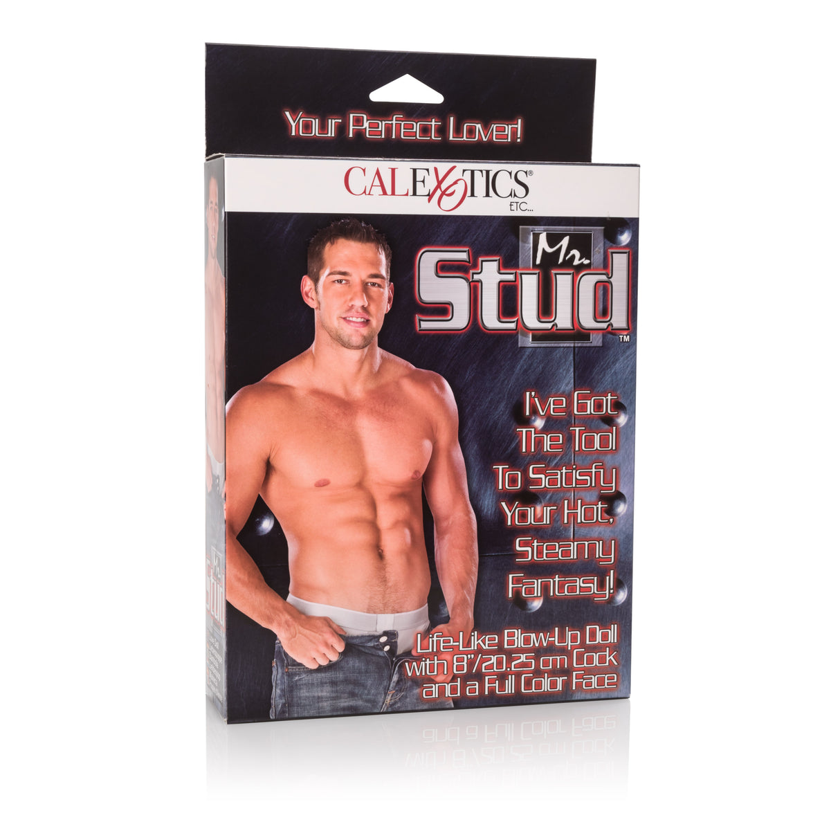CalExotics Mr. Stud Love Doll — Life‑Like, 8‑Inch Penis, 4‑Color Face - SE1923013