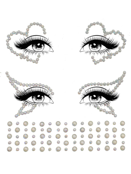 Leg Avenue Ayla Adhesive Glow-In-The-Dark Face & Body Stickers - LA-EYE046