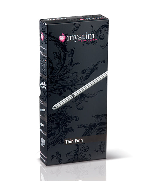 Mystim Thin Finn eStim Urethral Sound - Silver by Mystim