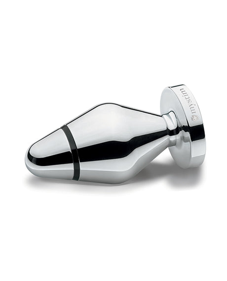 Mystim Little John Small Aluminum E‑Stim Butt Plug, Silver
