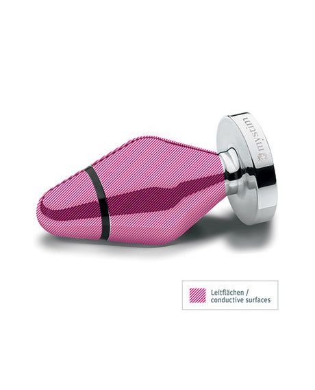 Mystim Little John Small Aluminum E‑Stim Butt Plug, Silver