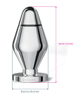 Mystim Little John Buttplug Small Aluminum - Silver by Mystim